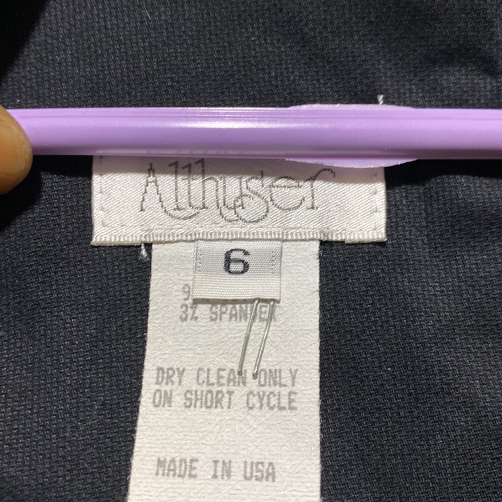 Althuser black and cream dress size 6 - Picture 4 of 12